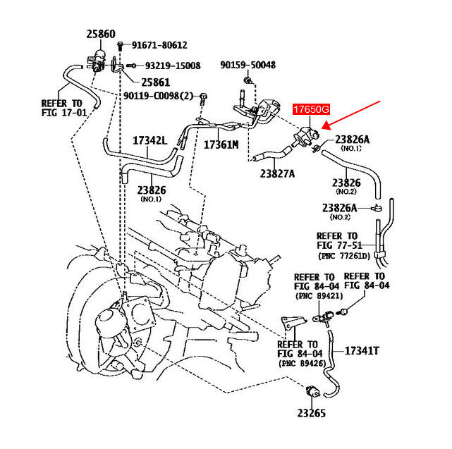 90910-12283 for Toyota for Corolla 2014-18 Vapor Canister Purge Solenoid Valve 2 Pin