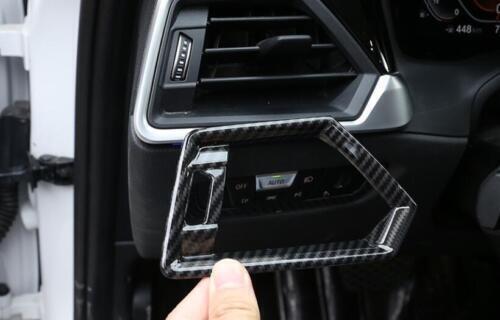 Air Outlet Vent Trim Fit for BMW 4-Series 21-2023 ABS Carbon Fibre Console LR