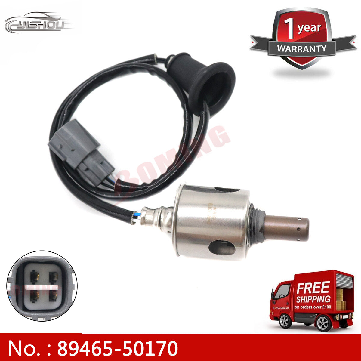Rear oxygen sensor 89465-50170, suitable for Lexus LS460 4.6L (2007-2013) and LS600h (2008-15), new.