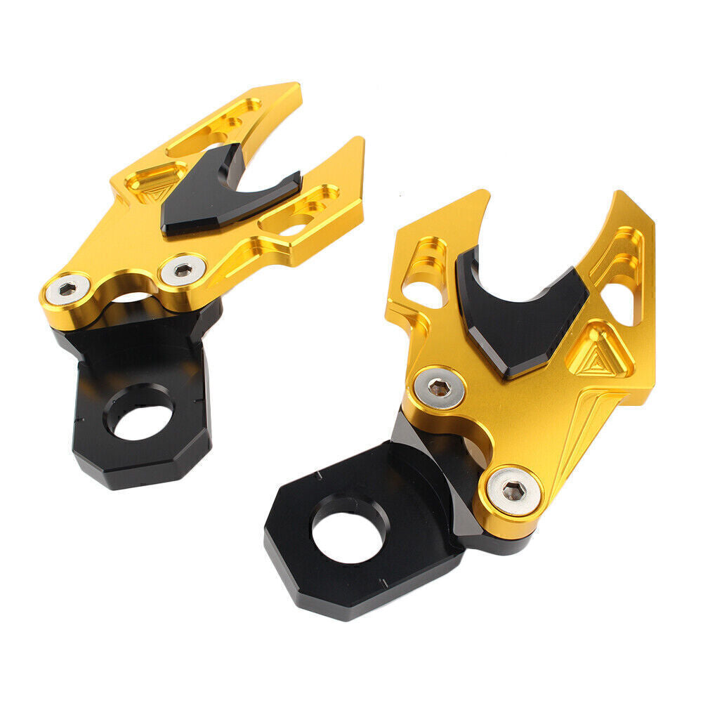 Aluminum Rear Fork Chain Adjuster Fit for Honda CB650F 2014 2015 2016 2017 2018 Gold