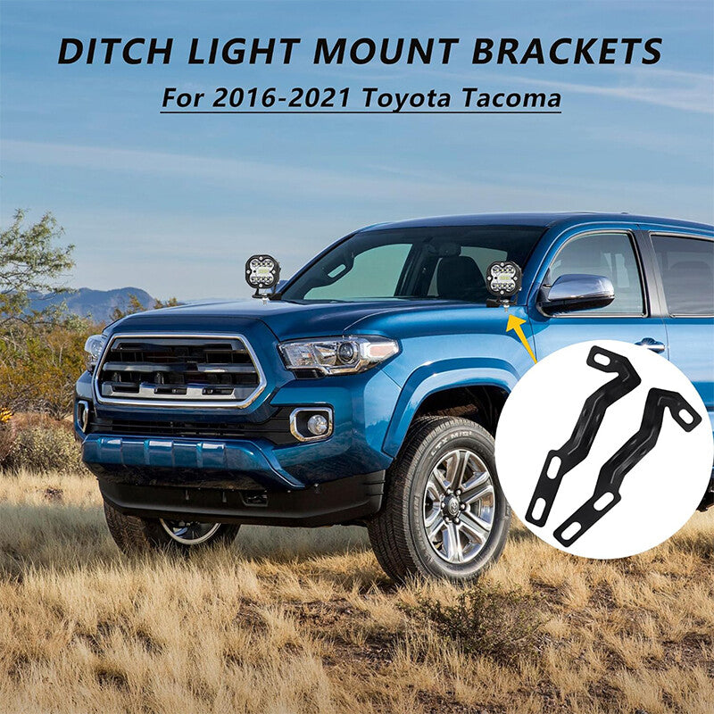 LED light bracket for range hood hinge groove, suitable for 16-21 generation for Toyota Tacoma 3rd generation off-road vehicle.