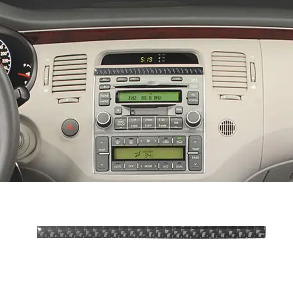 Carbon Fiber Interior Above Radio Console Cover Trim for Hyundai Azera 2006-2011