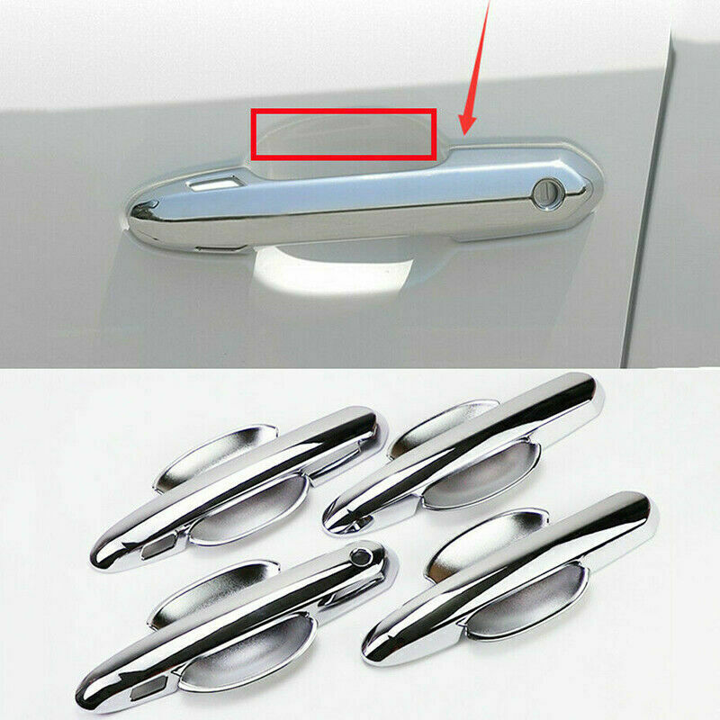 8X Chrome External Door HandleBowl Cover Trim for Toyota Highlander 2020-2023