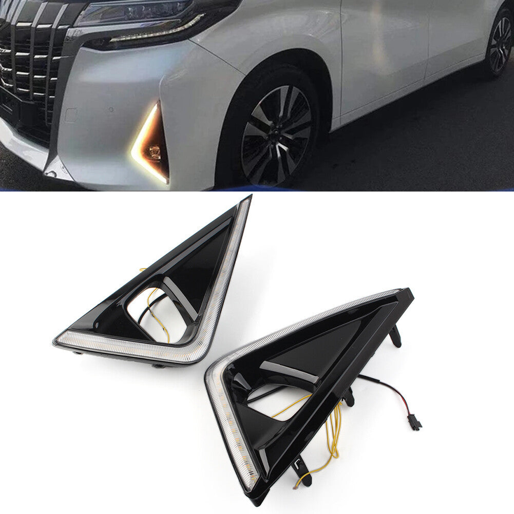 Fog Lamp Daytime Running Light DRL With W/Y/ Ice Blue Light for Toyota Alphard