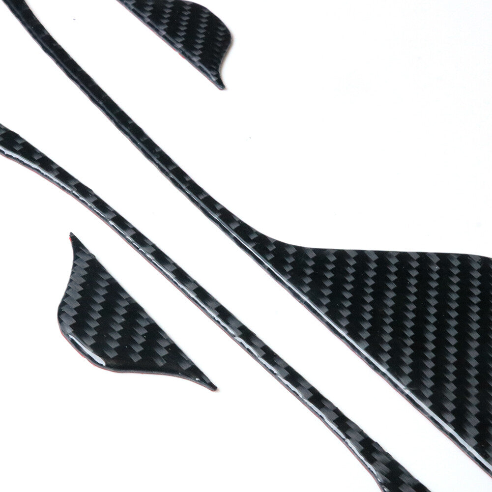4X Carbon Fiber Rear Handrail Decorative Trim Cover for Honda for Civic Coupe 13-15