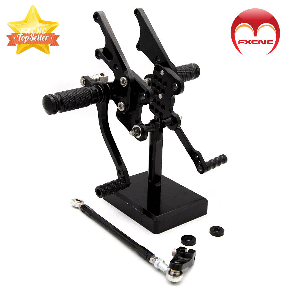 CNC adjustable gear and foot spike set suitable for Kawasaki ZX14 and ZZR1400 (2006-2011)