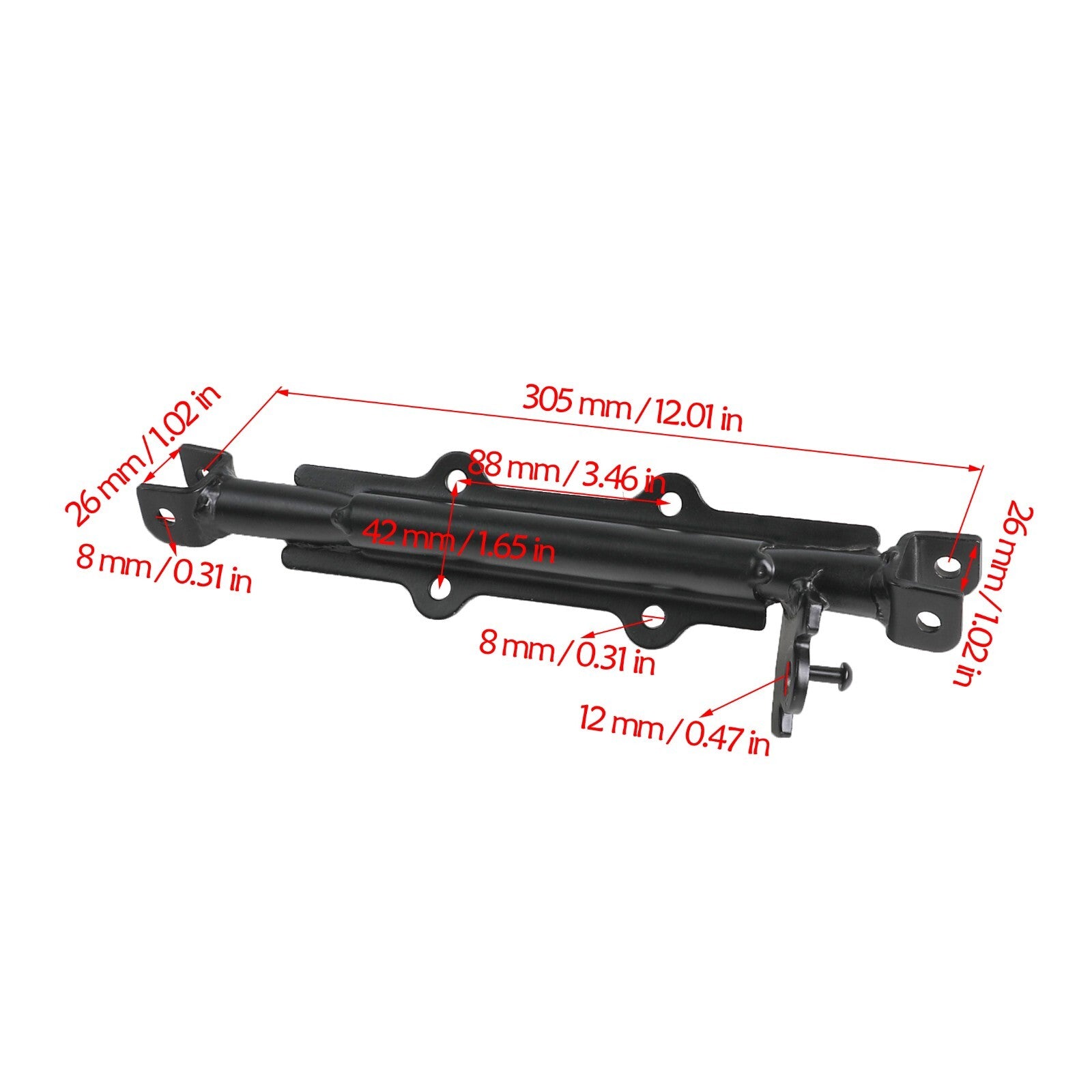 Footpeg bracket footrest mounting bar for CRF50 SSR 50cc-160cc Pit Dirt bicycles.