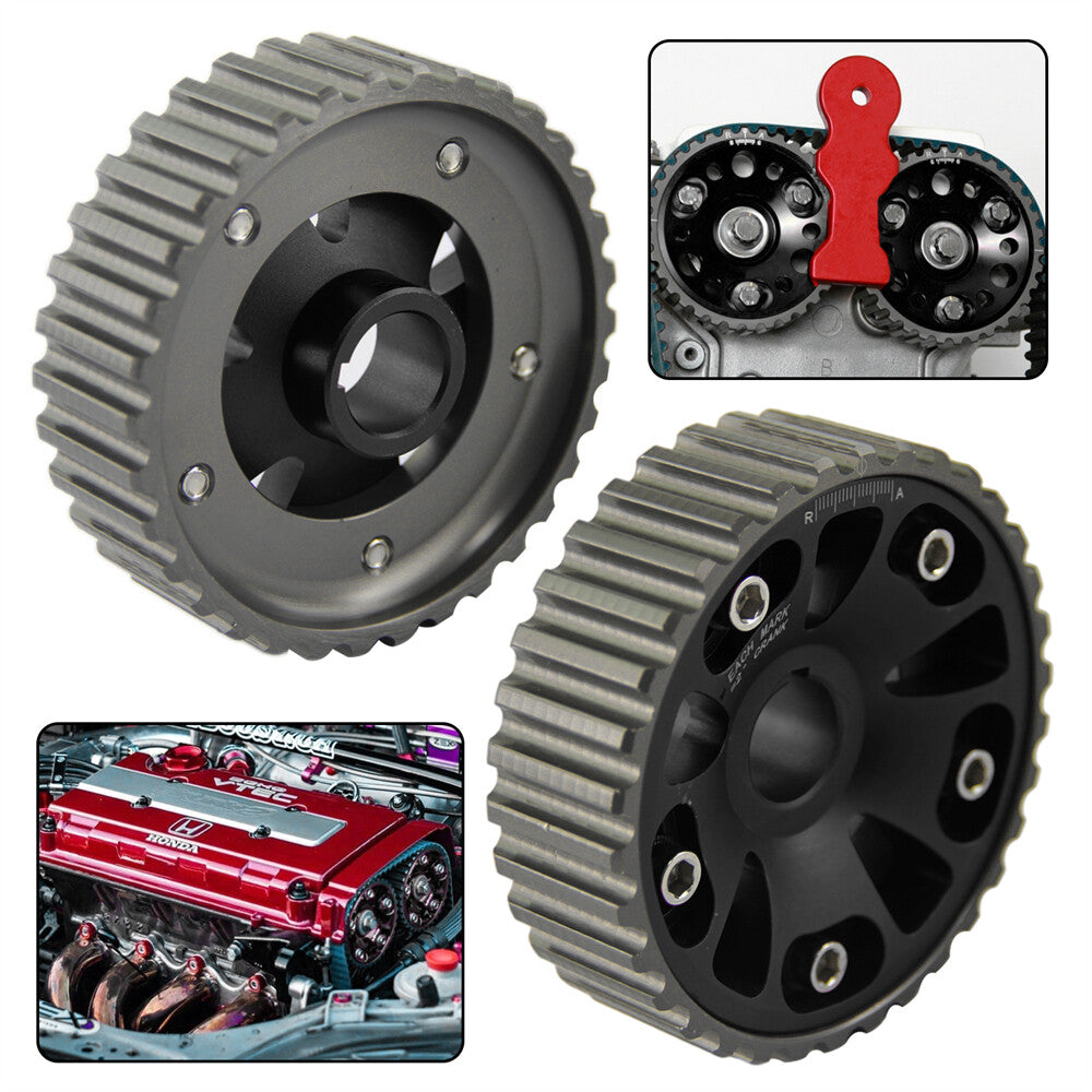 2PCS Racing Camshaft Gear Pulley for Acura for Honda Integra for Civic B16A B16B B18C