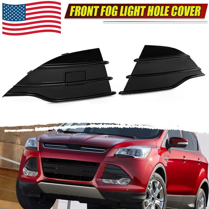Front bumper fog light frame cover assembly for Ford Kuga Escape 2013 - 2016