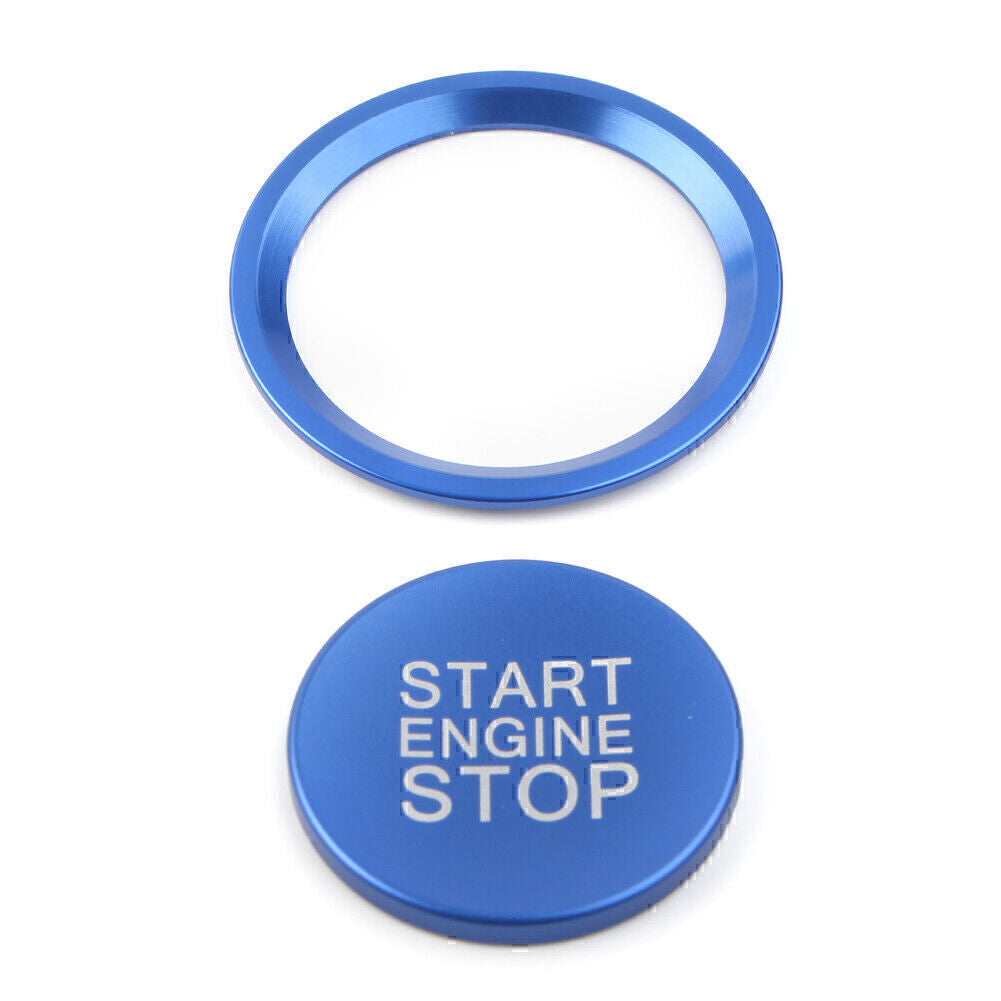 Engine Start Button Decorative Ring Cover Fit for Audi New A4L/A5/A6L/A7/ for A8 /Q5 Blue