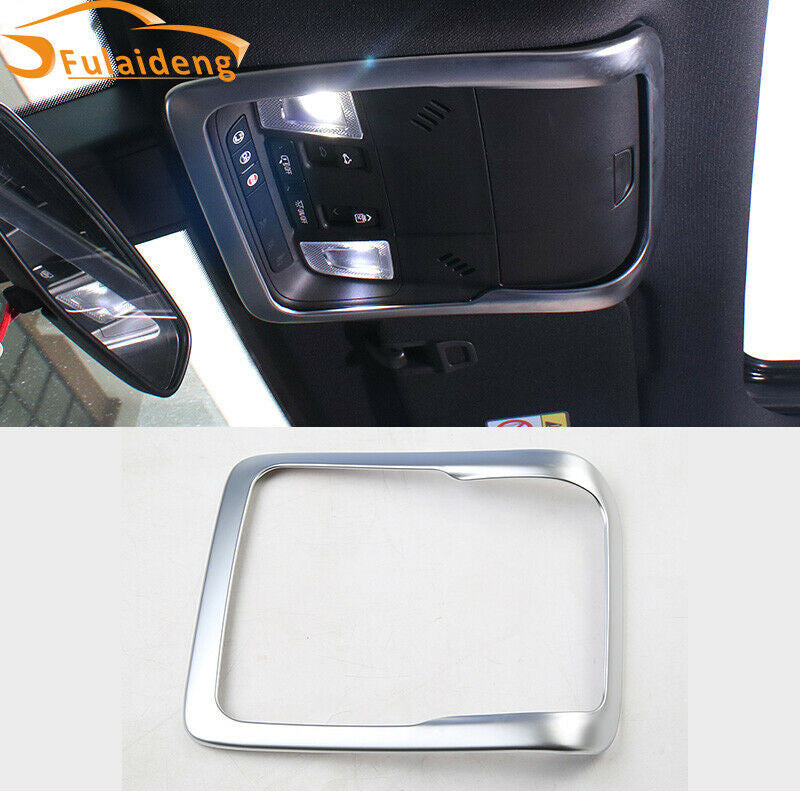 Fit for Cadillac XT4 2019-2023 Matte Silver Front Reading Light Cover Decor Trim