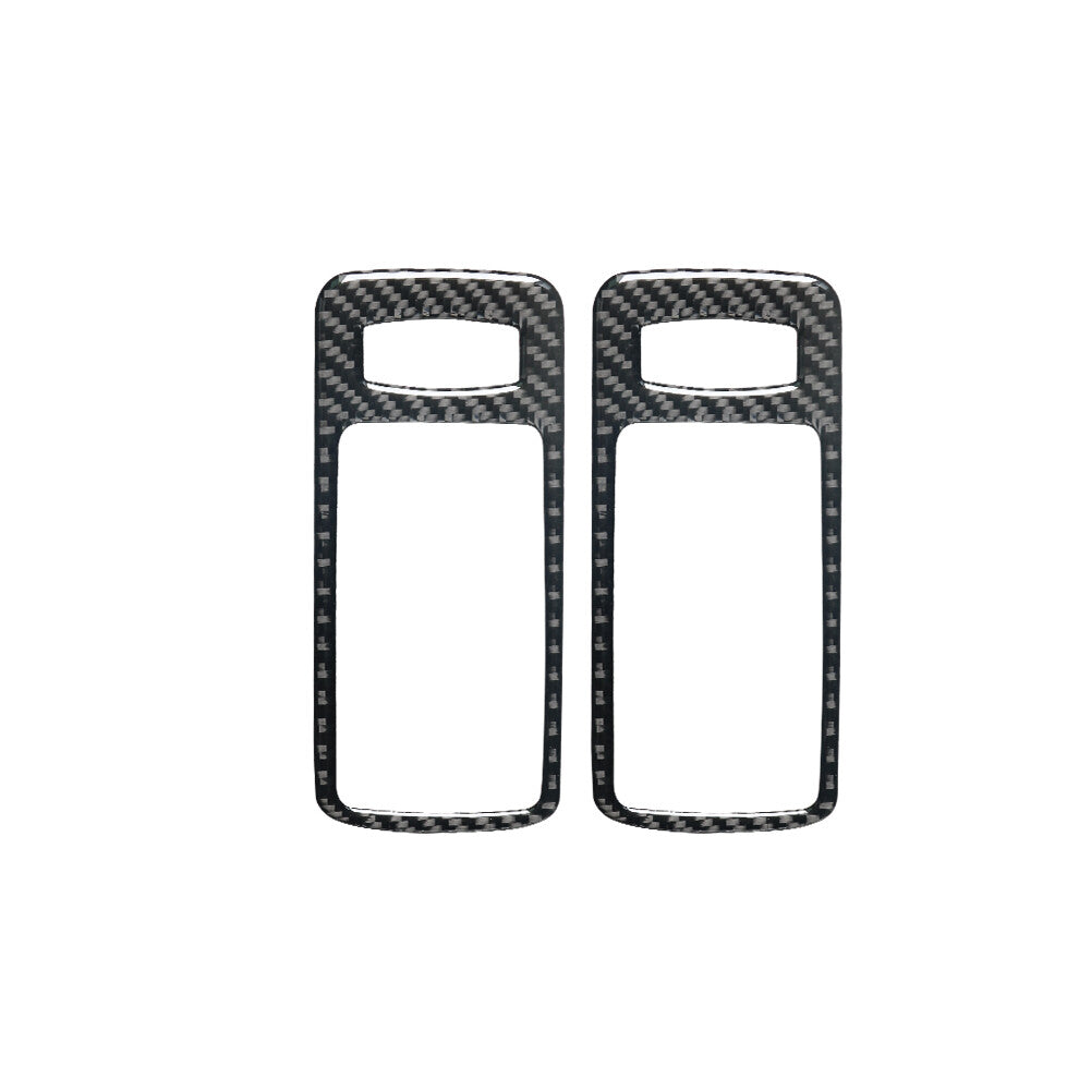 2Pcs Carbon Fiber Door Handle Decorative Cover Trim for Ford for Mustang 2005-2009
