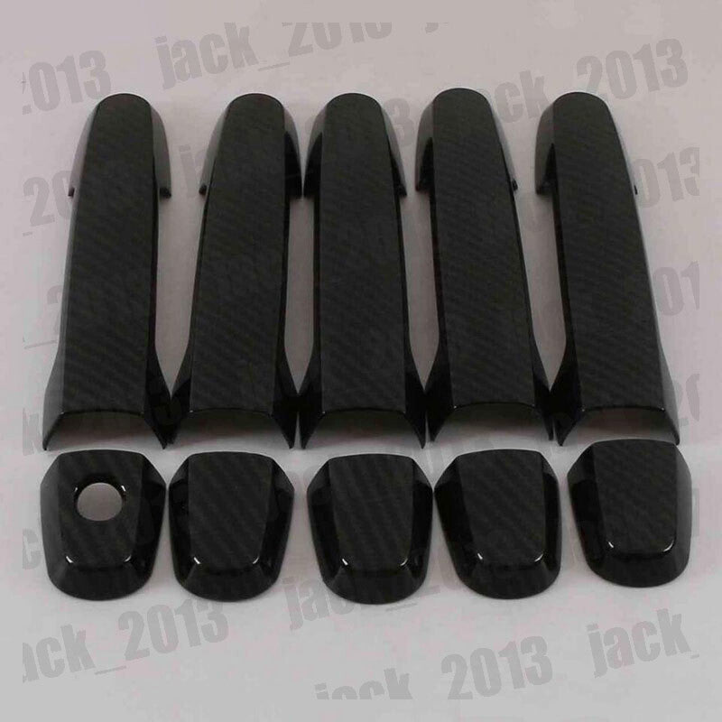 For 2006-2012 for Toyota RAV4 5Dr Carbon Fiber Edition Side Door Handle Cover Trim