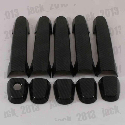 For 2006-2012 for Toyota RAV4 5Dr Carbon Fiber Edition Side Door Handle Cover Trim