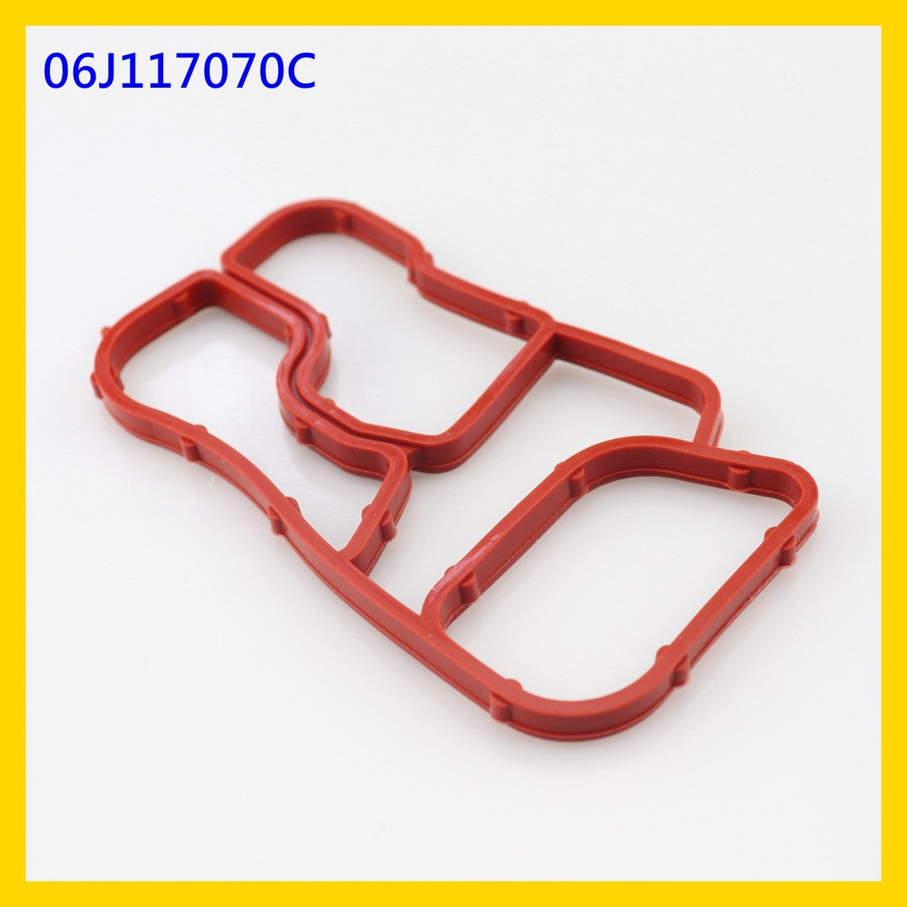 new oil cooler gaskets suitable for Audi A3, A4, A6, Q5, and for Volkswagen Beetle engines. Elring 06J1170C