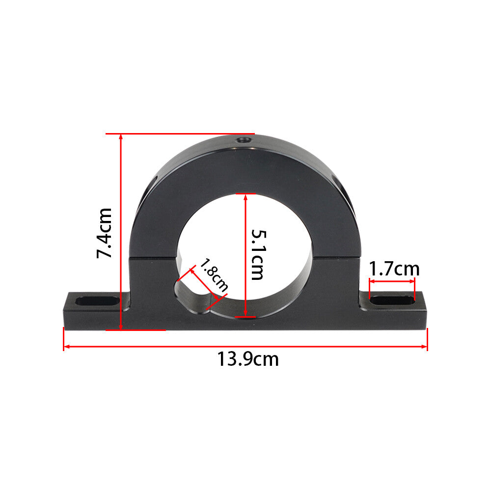 Black blank universal steering column keyless mounting clip suitable for 2-inch column