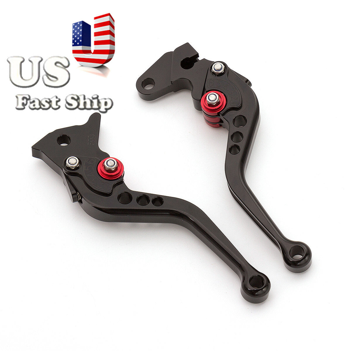 Short front disc and rear drum brake levers suitable for BMW 2017, 2018 - 2023 G310R and G310GS.