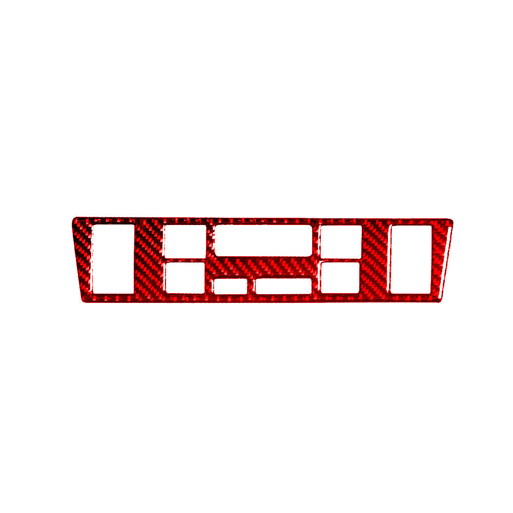 Red Carbon Fiber AC Control Button Trim for BMW 5 Series M5 1998-2003