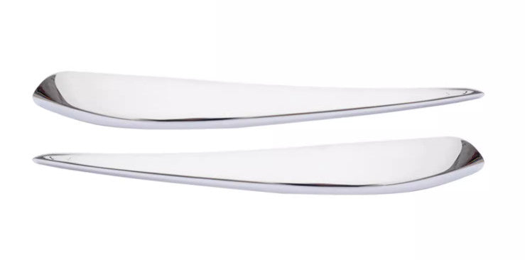 for Lexus ES250 350 2019-2023 Chrome Front Bumper Side Corner Spoiler Trim Guard