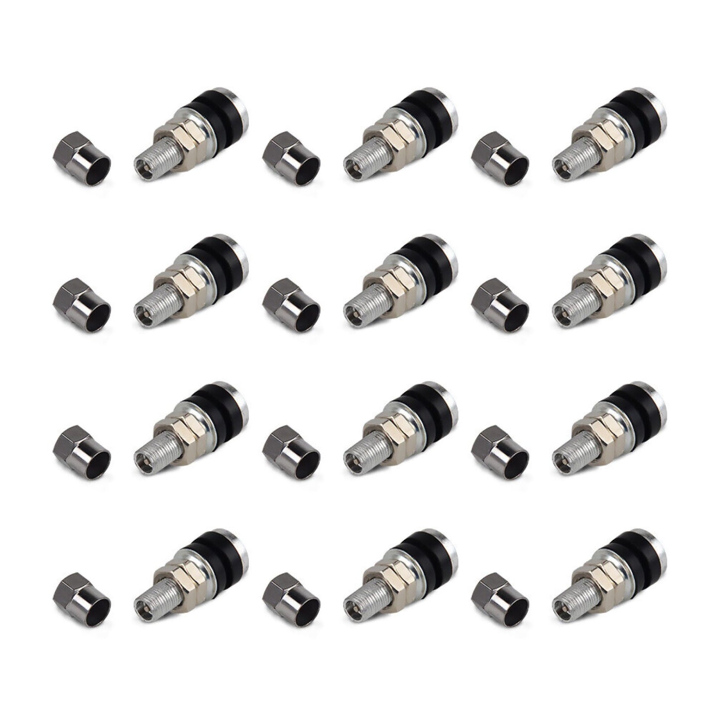 New Metal Rod Wheel Tire Valves Stems Bolts Screws Set For Motorcycles ATVs