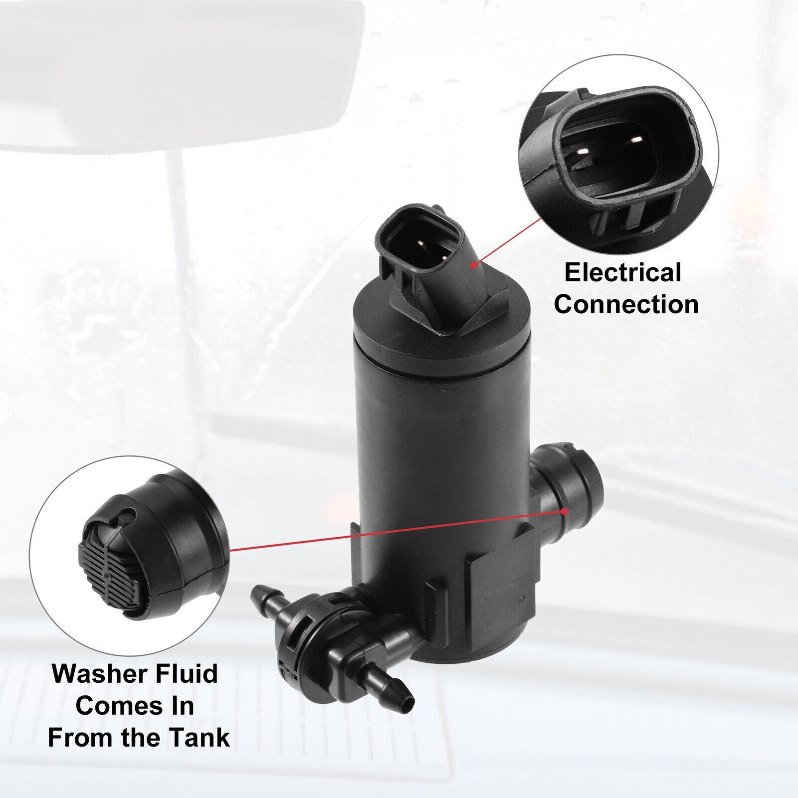 Windshield Washer Pump 85330-0E031 for Lexus RX350 for Toyota Venza C-HR for Sienna RAV4