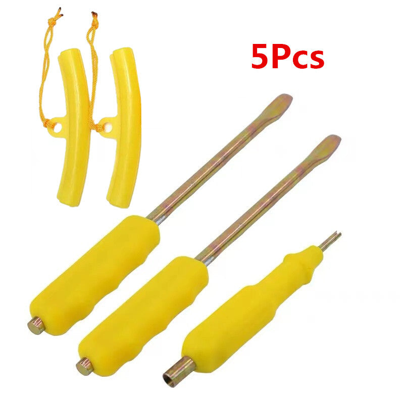 5x Motorcycle Bicycle Tire Changing Spoon Tire Changing Lever Rim Protector Tool