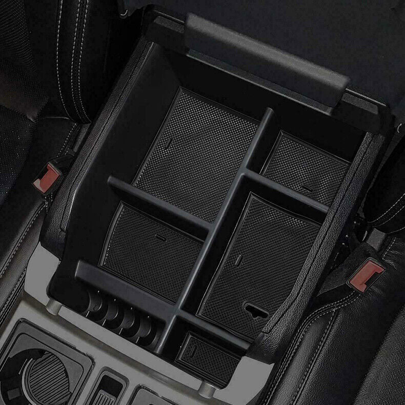 for Ford F150 F-150 2015-2020 Inner Console Armrest Storage Box Organizer Holder