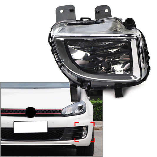 1x Left Side Front Bumper Fog Light Lamp for VW for Golf for Jetta GLI MK6