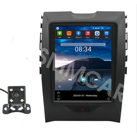 Car Radio GPS Nav Stereo Headunit Fit for Ford Edge 2015-2022 For Carplay Camera