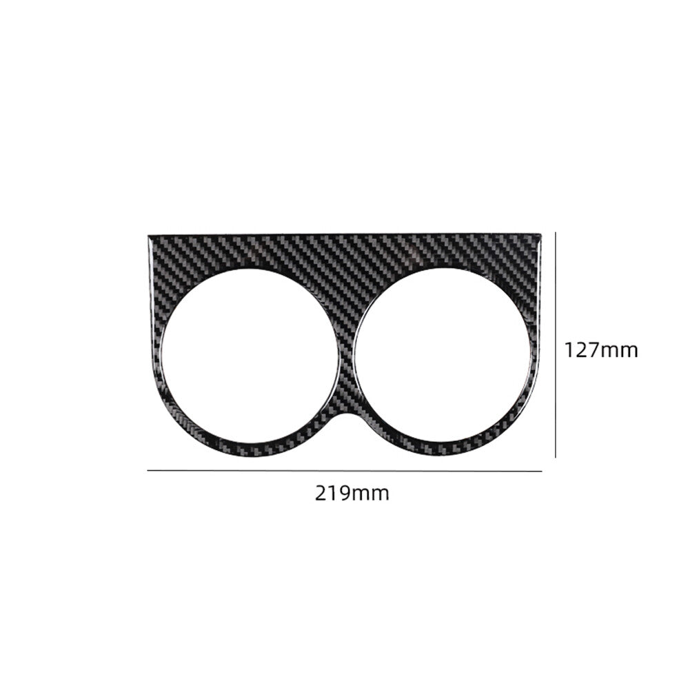 Carbon fiber interior rear cupholder cover trim for Ford F-150 FX4 2004-2008