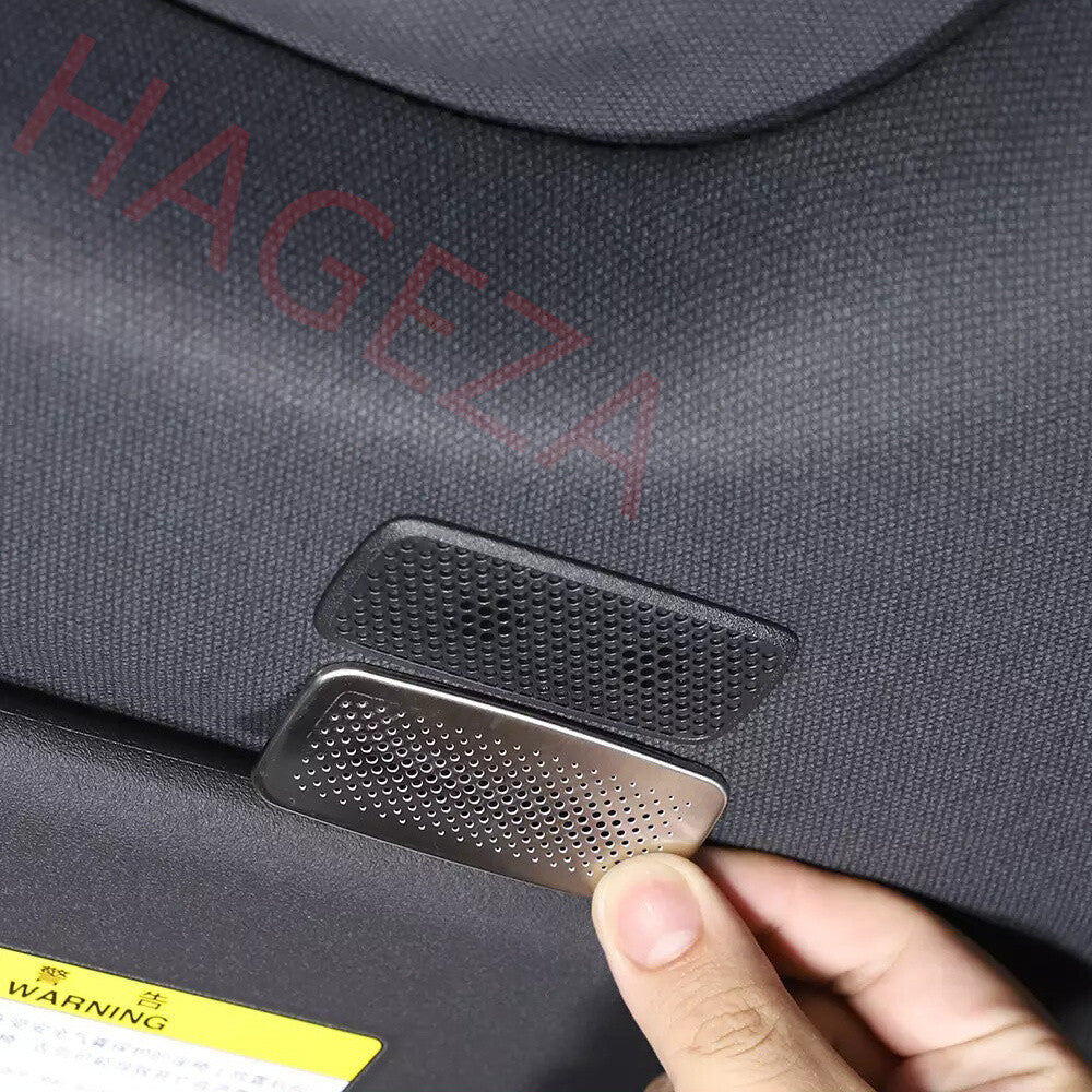 Steel Silver Front Roof Speaker Net Cover For Toyot@ for Land Cruiser LC250 2024-25