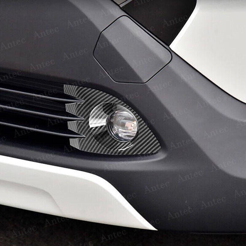 2X Carbon Fiber Front Fog Lamp Light Cover Trim for Toyota for Corolla Cross 22-24