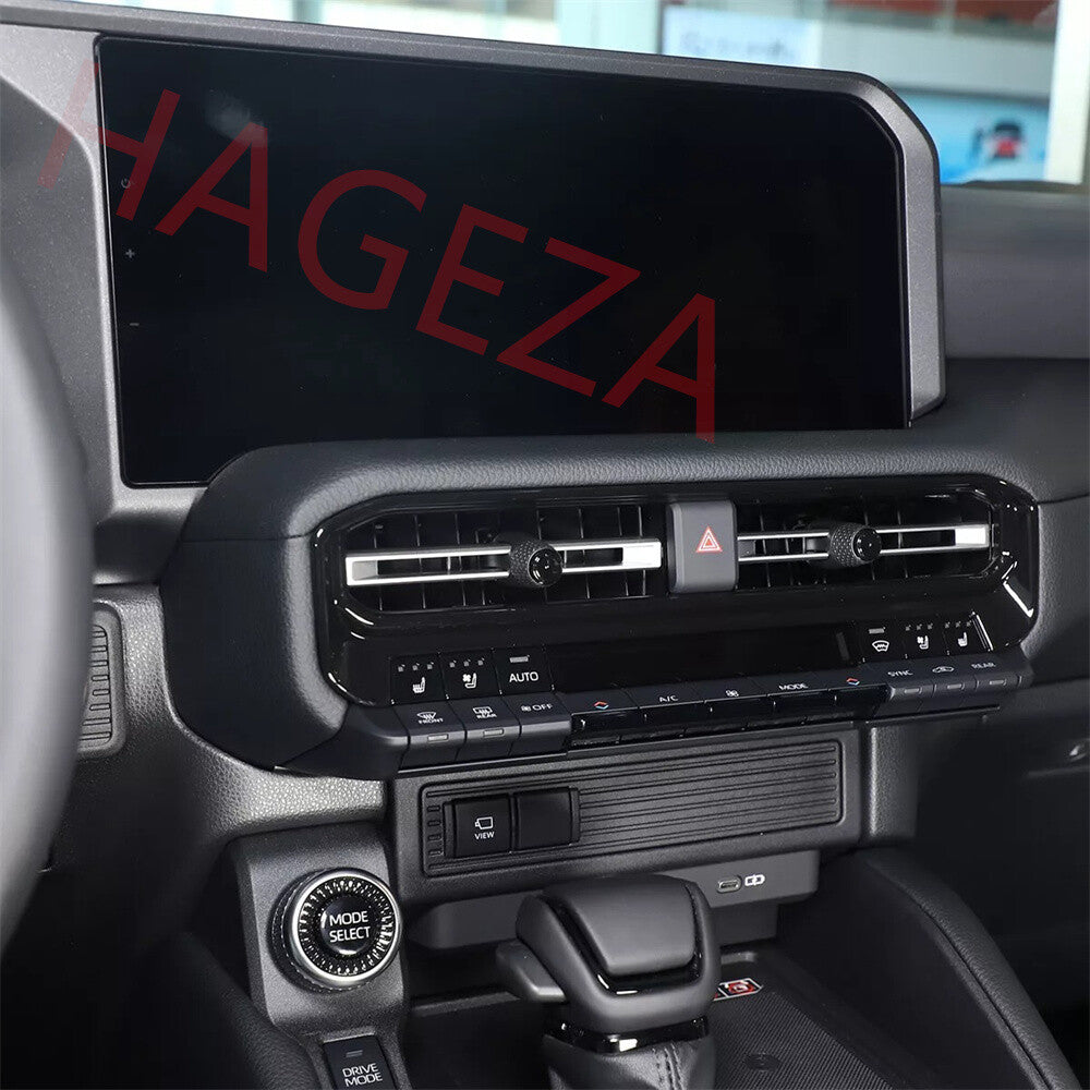 Gloss Black ABS Center Air Vent Outlet Cover For Toyot@ for Land Cruiser LC250 2024+