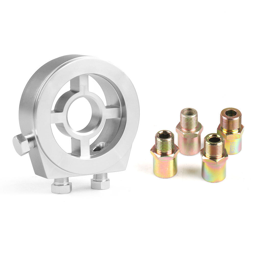 Aluminum oil filter cooler sandwich plate adapter accessories 1/8NPT universal