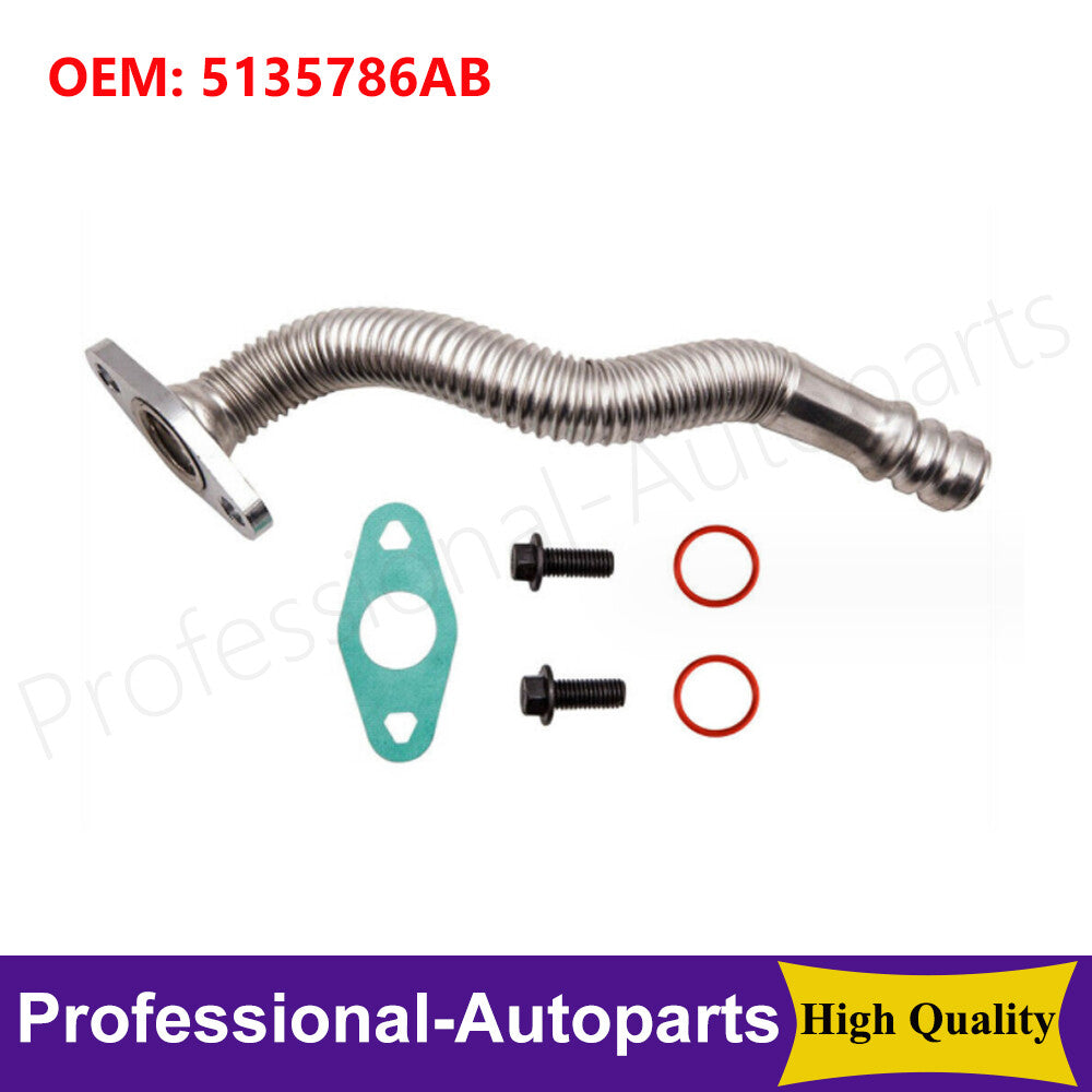 The lower turbocharger oil return line is suitable for 2004-2007 for Dodge for Ram 5.9L turbochargers.