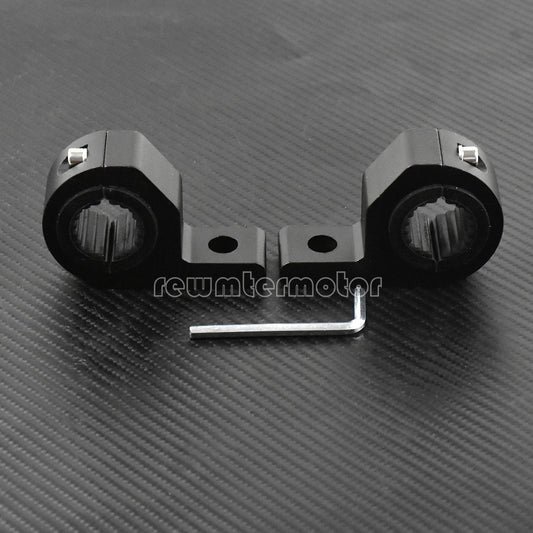 2x 1-1.2 LED Light Mounting Bracket Horizontal Bar Clamp Fit For ATV UTV Truck