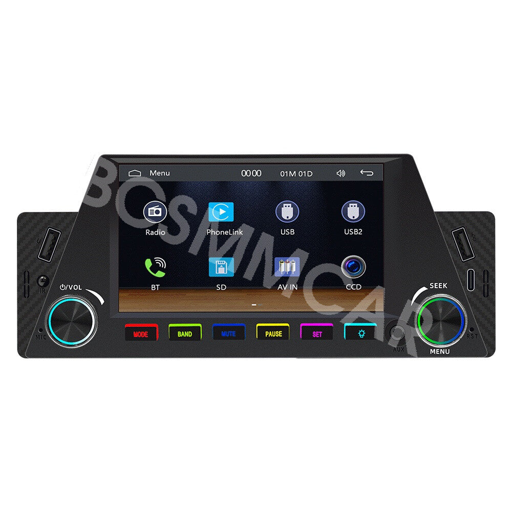 Car Stereo Radio Bluetooth Car For Apple Carplay 4.7in Single Din Player USB FM