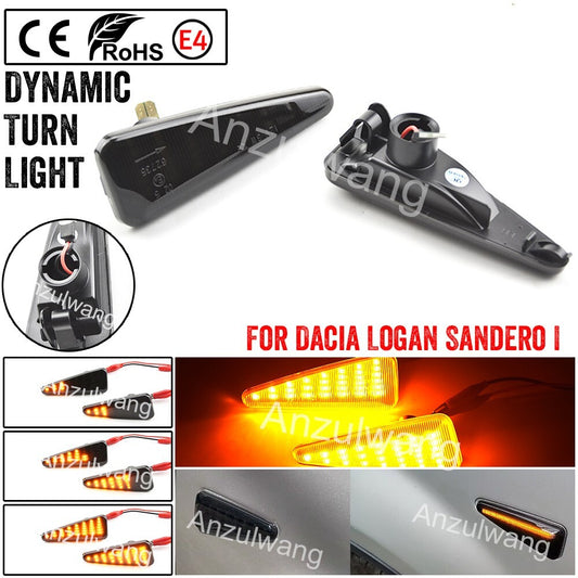 1 set LED Dynamic Side Marker Light Turn Signal Lamp For Sandero I 2008-2011