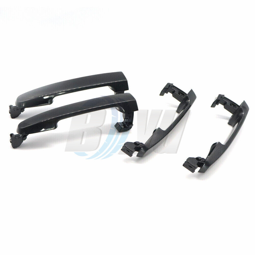 4X New Front Rear Left Right Black Door Handle For 03-08 for Toyota for Corolla Matrix