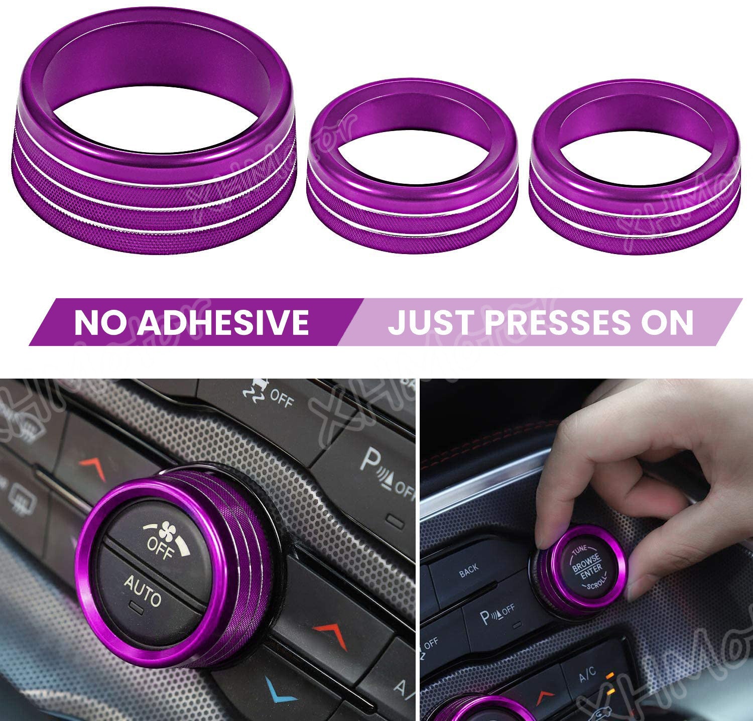 Purple Air Conditioner Switch CD Button Knob for Dodge for Challenger for Chrysler 15+