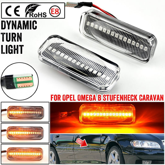 Dynamic Side Marker Turn Light for Opel Omega B Stufenheck Caravan Facelift