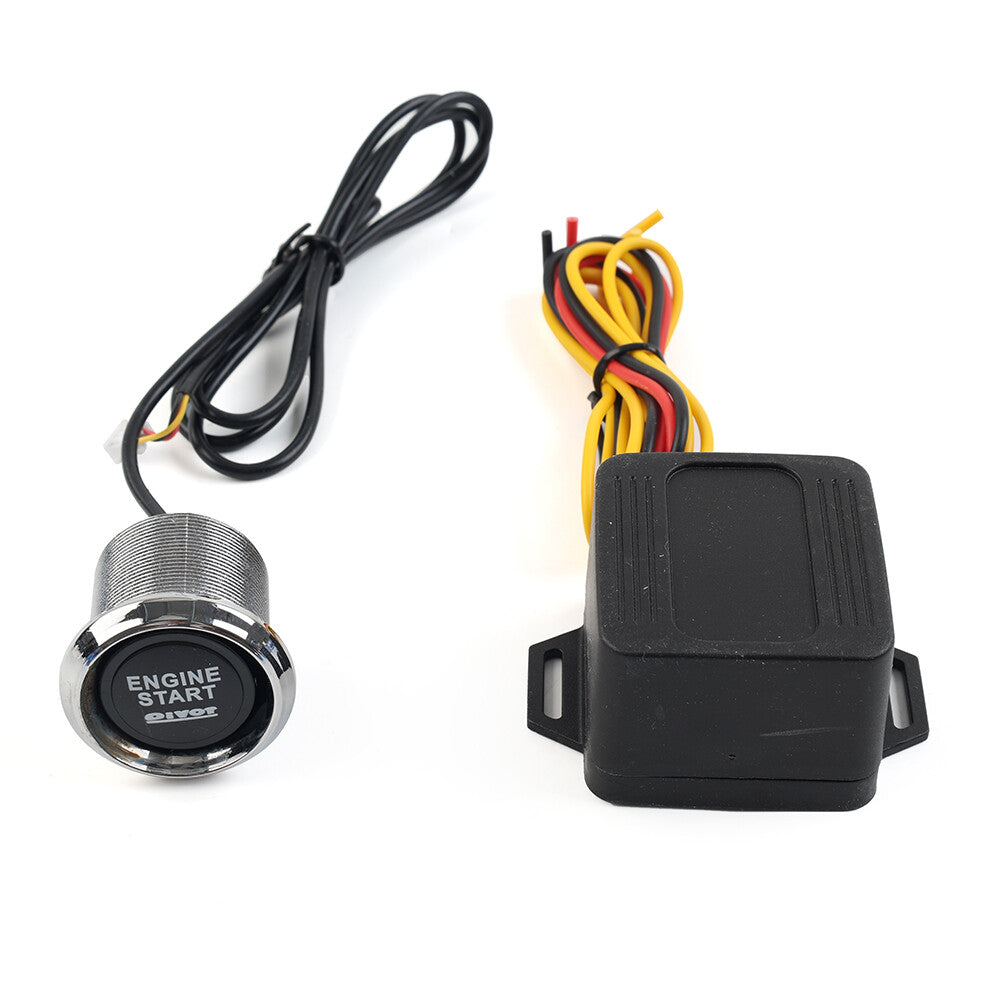 For Car Engine Start Push Button Switch Ignition Starter Kit Blue LED Universal