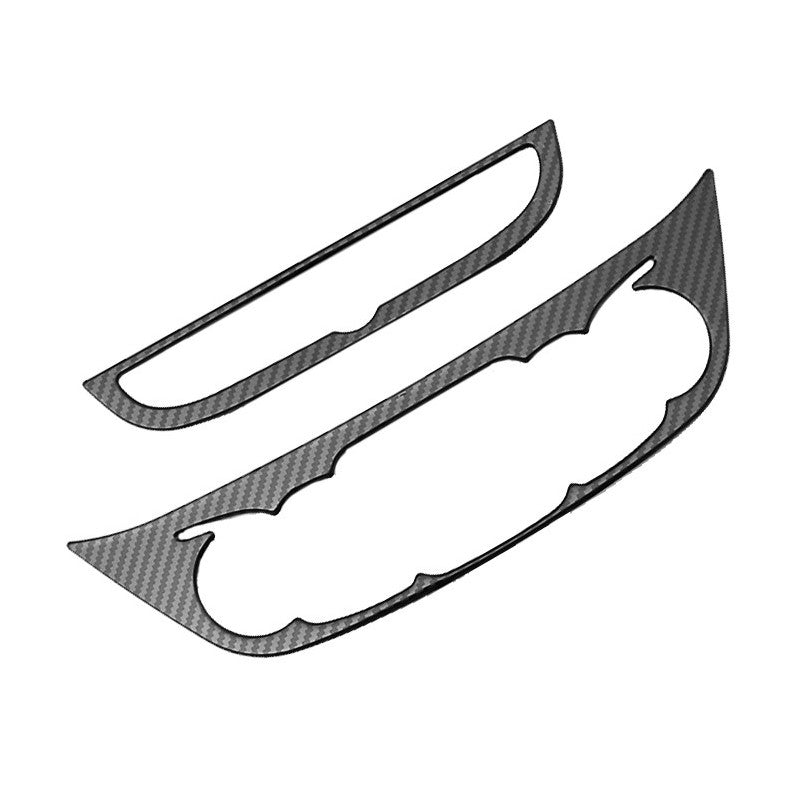for Chevrolet Malibu 2016-24 Carbon Fiber Dashboard Console Frame Cover Trim 2X