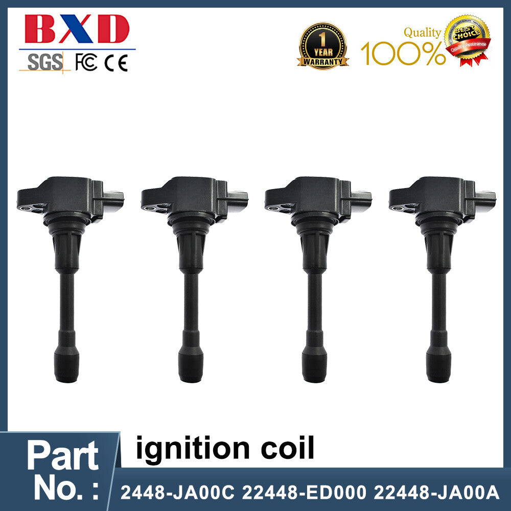 4pc Ignition Coil for Nissan Altima Sentra Rogue for Infiniti FX50 22448-ED000 UF549