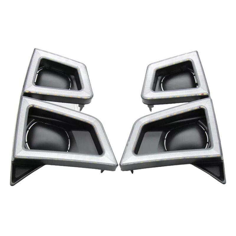 2-pack LED daytime running lights and fog lights suitable for Isuzu D-MAX 2019-2024 models.