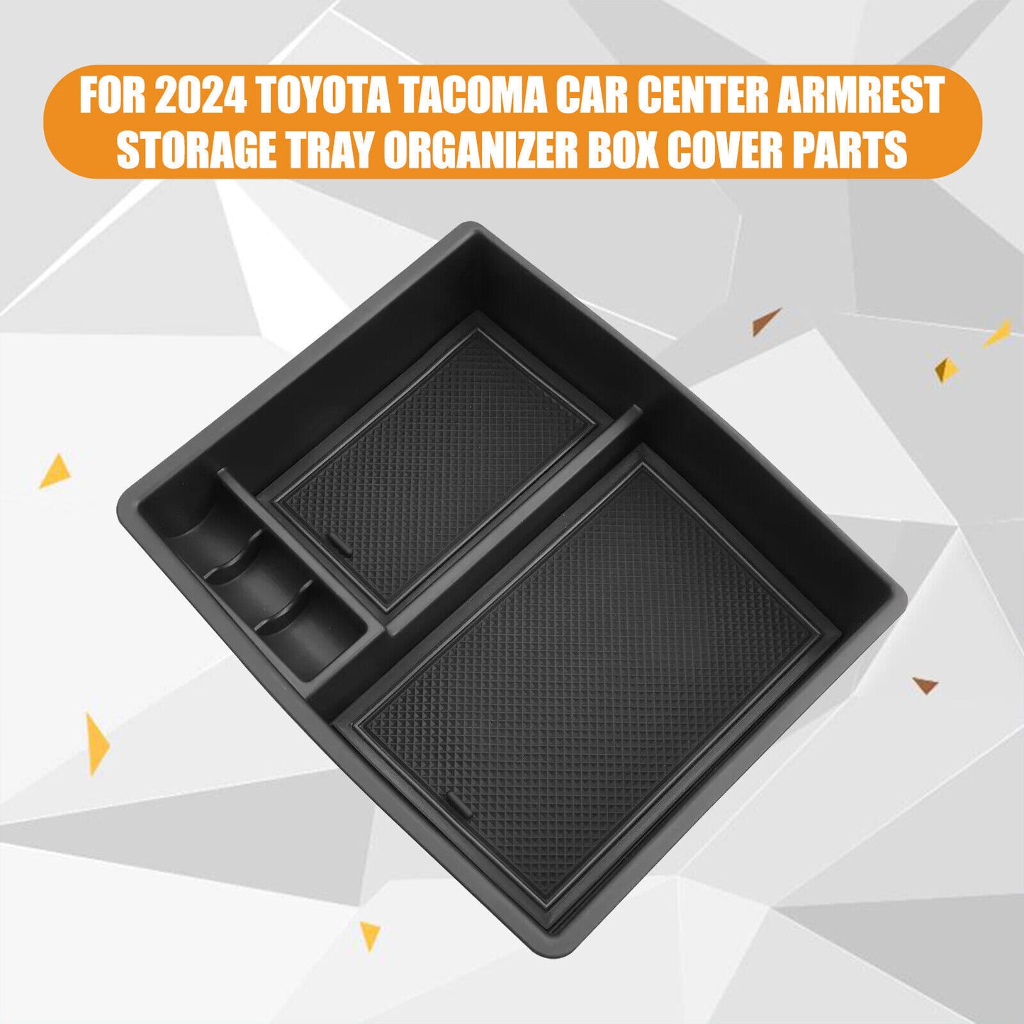 For 2024 for Toyota Tacoma Cab Center Console Armrest Storage Tray Organizer Box72