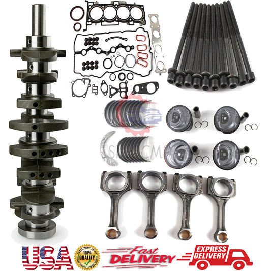 G4KJ Engine Rebuild Overhaul Kit-Crankshaft/Con Rods/Gasket for Hyundai for Kia 2.4L