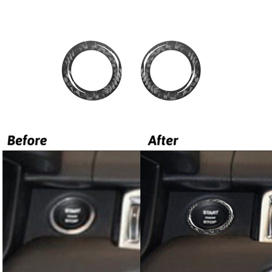 Carbon Fiber Ignition&Glove Box Switch Trim For Land for Range Rover Sport 2014-2017