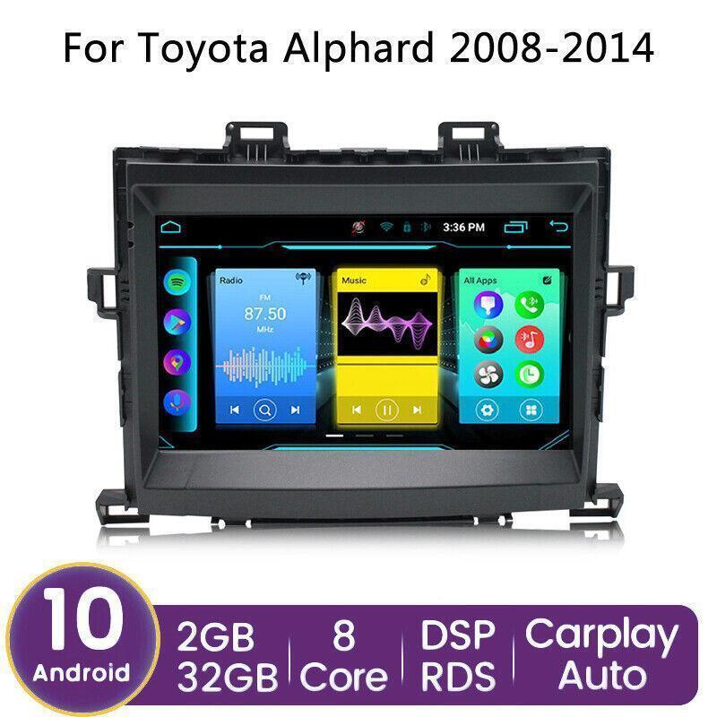 Android 8-Core Car GPS WIFI Stereo Radio Carplay 32GB for Toyota Alphard 2008-14