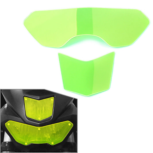 Green Headlight Guard Shield Screen Lens Cover for YAMAHA MT-15 M-SLAZ 16-18